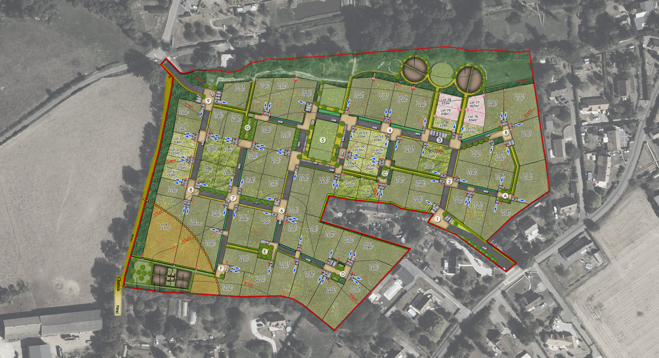 plan masse etival lès le mans