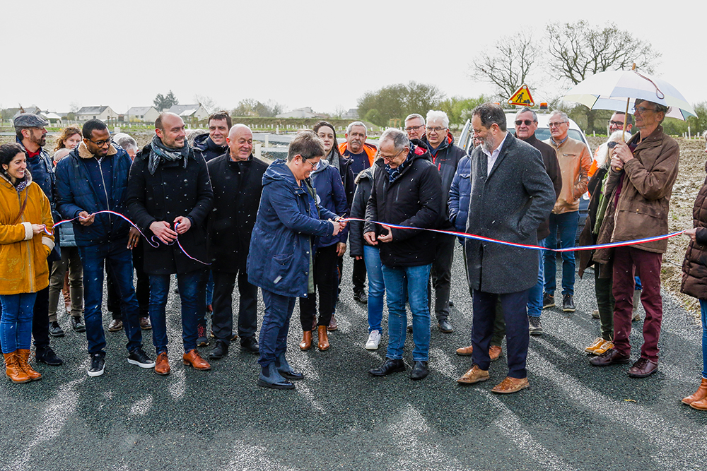 Inauguration ZAC des Claveries tranche 1 Mauges sur loire