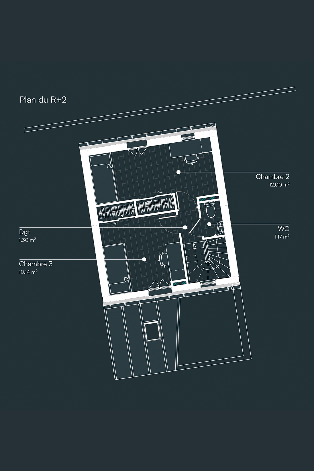 plan R+2 rue madagascar Tours