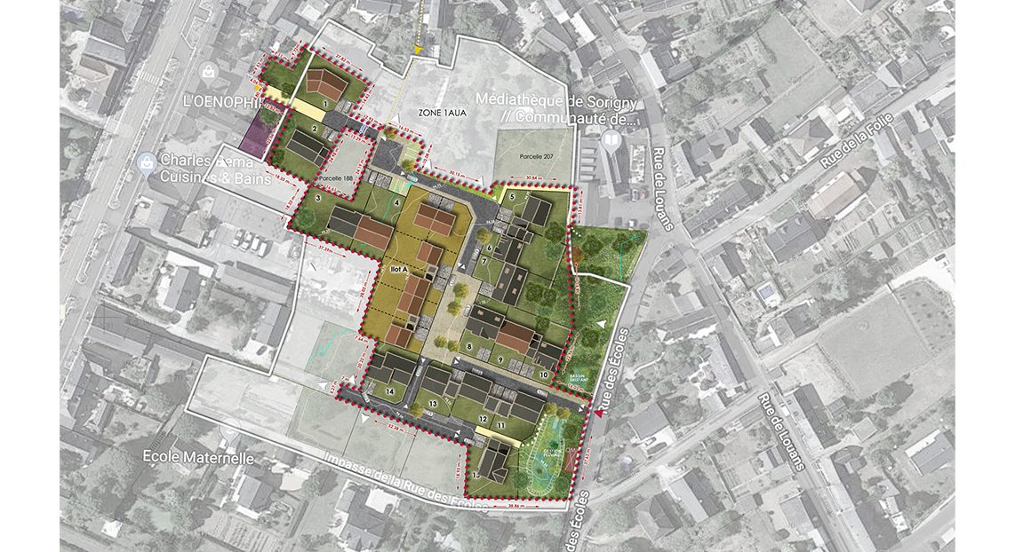 plan composition sorigny